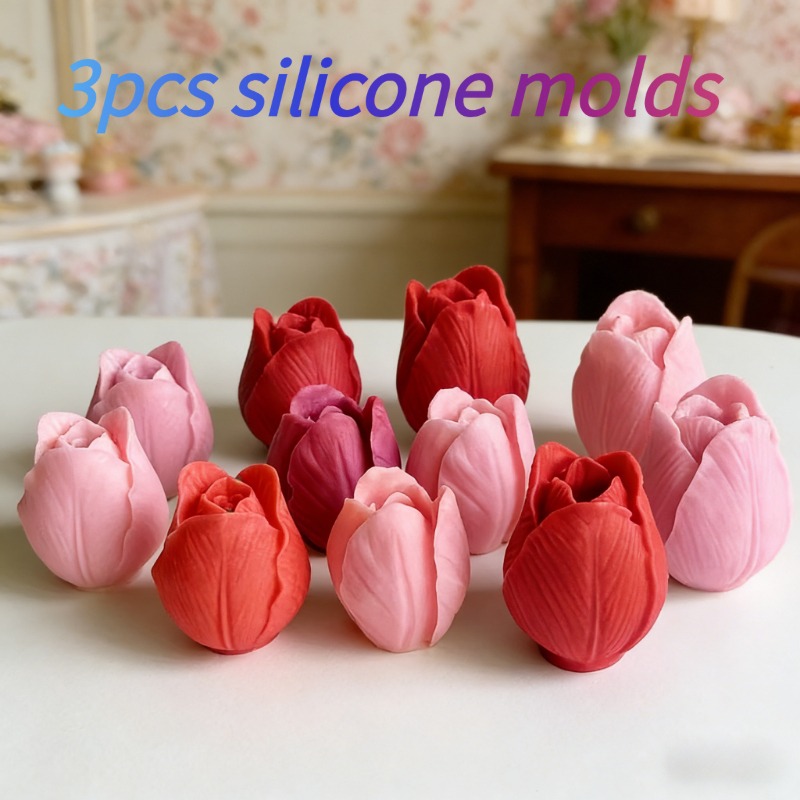 Soap Making Scents - 3 moules en silicone pour bougies