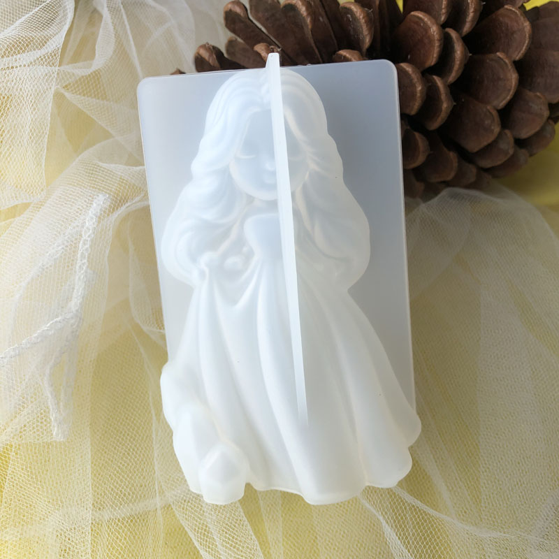 Soap Making In Home - Moule à bougie princesse 3D en