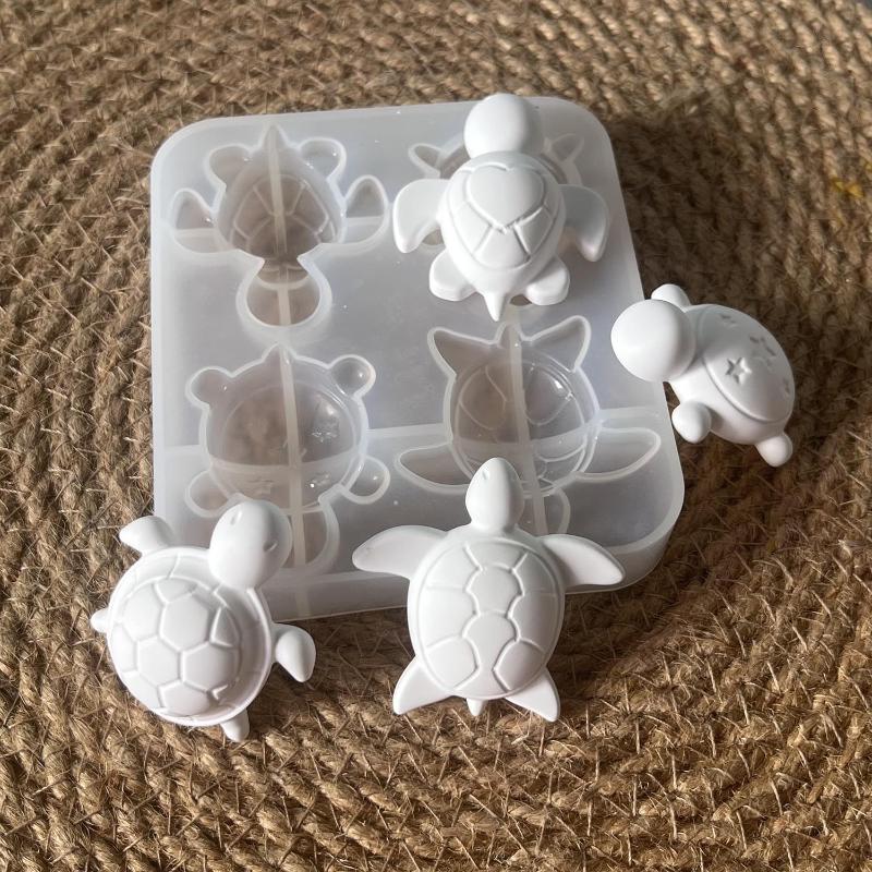 Soap Making Organic - Moules en silicone pour quatre tortues,