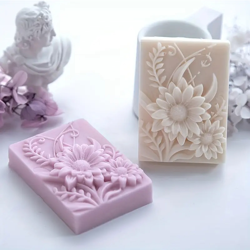 Soap Making Scents - Moule à savon carré en Silicone,