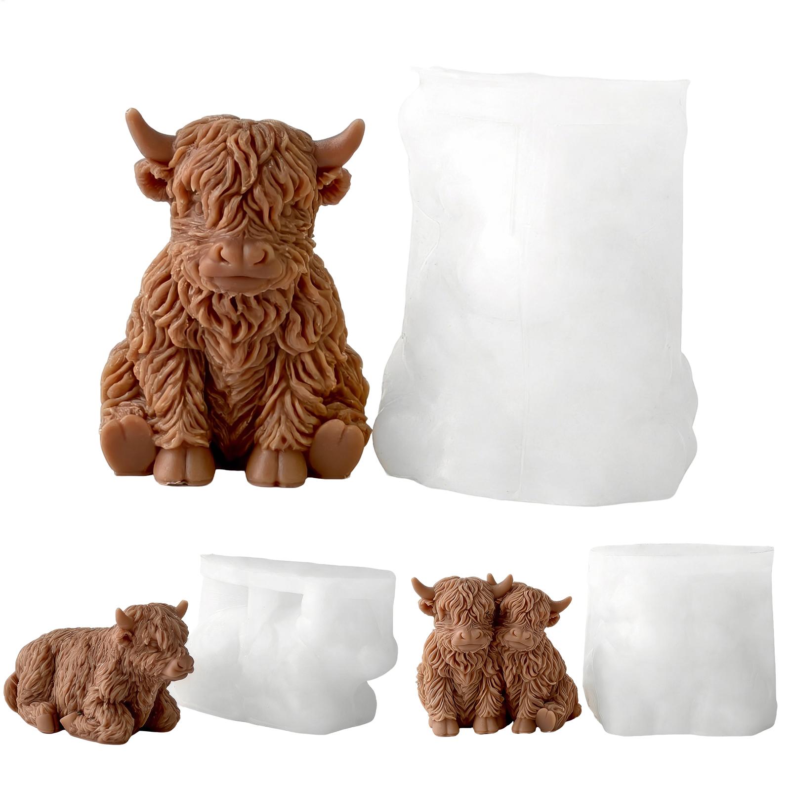 Soap Making Equipment For Beginners - Moule en silicone Vache des Highlands