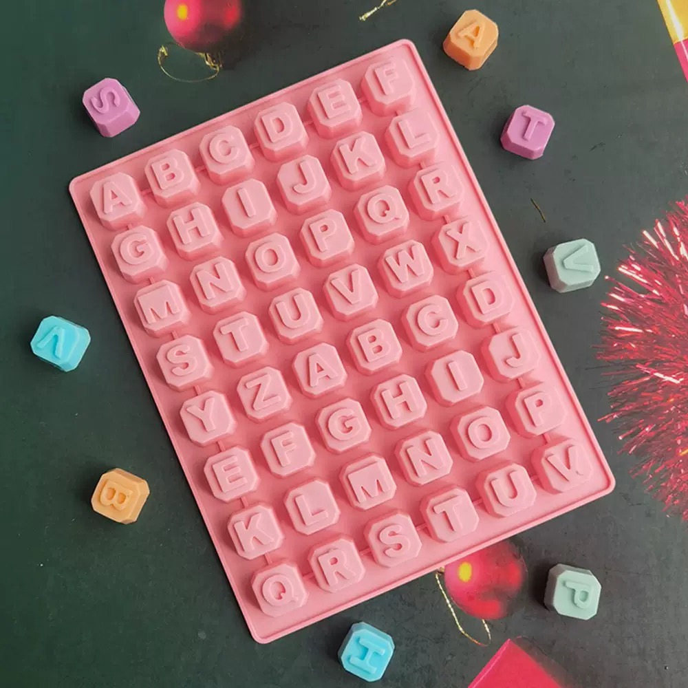 Soap Making Organic - 48 lettre Enghish Alphabet lettre Silicone