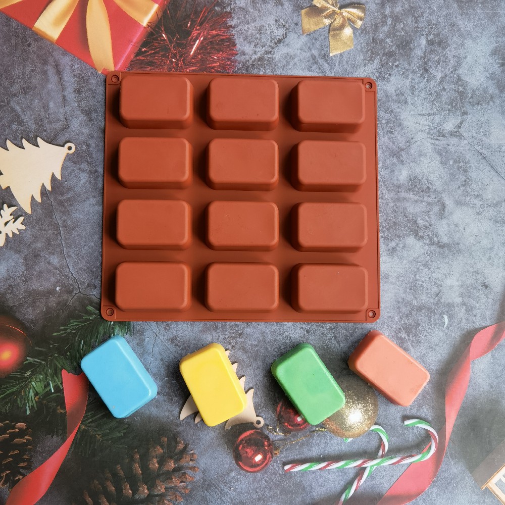 Soap Making Equipment For Beginners - Moule en silicone à 12 cavités