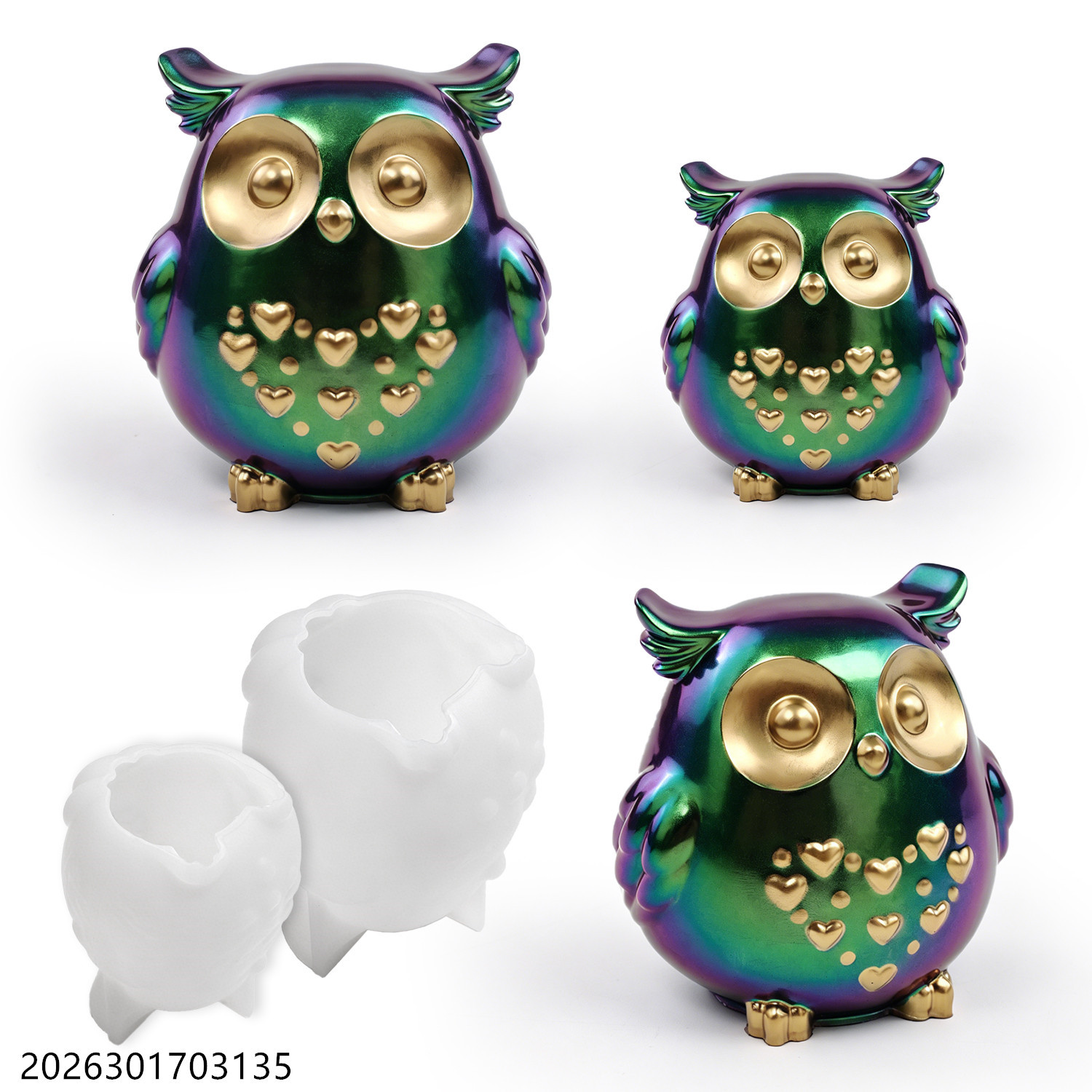 Soap Making Scents - Moule en silicone Hibou 3D en